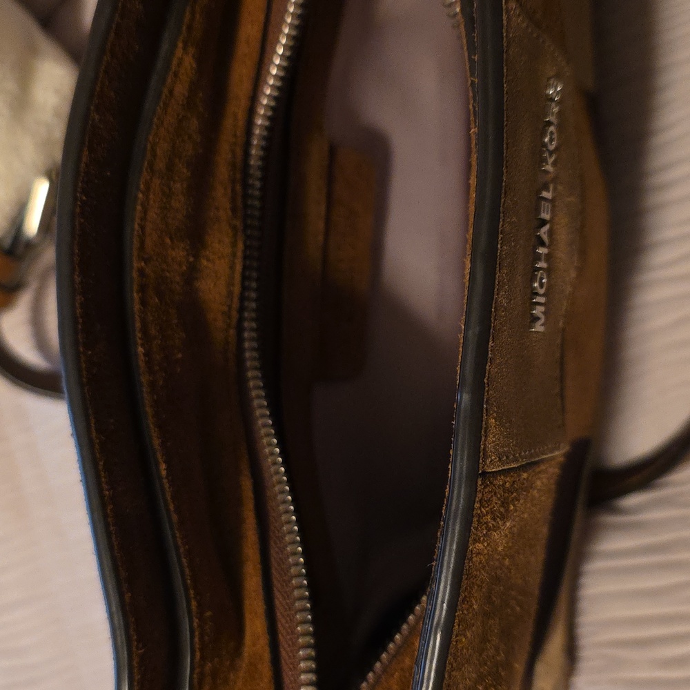 Michael Kors Tan And Brown Patchwork Crossbody Bag - image 3